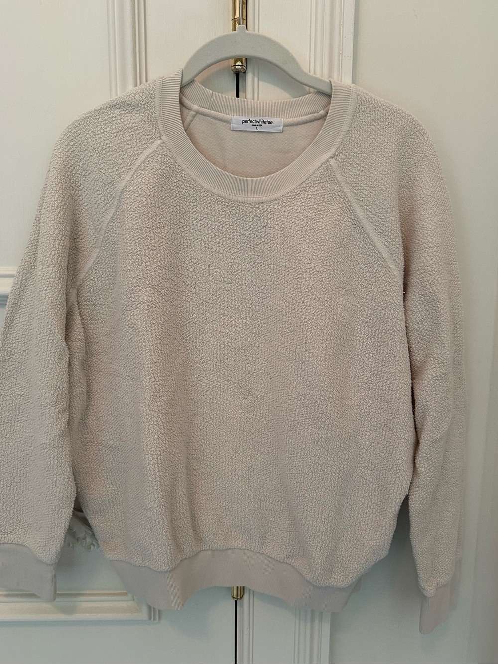 perfectwhitetee Cream Fleece Crewneck Sweatshirt - Picture 4 of 7